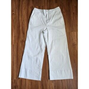 Textile Jeans Womens Plus Size 14 White High Rise Wide Leg
